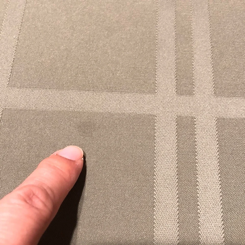 Elegant Sage Color Oval Plaid Tablecloth